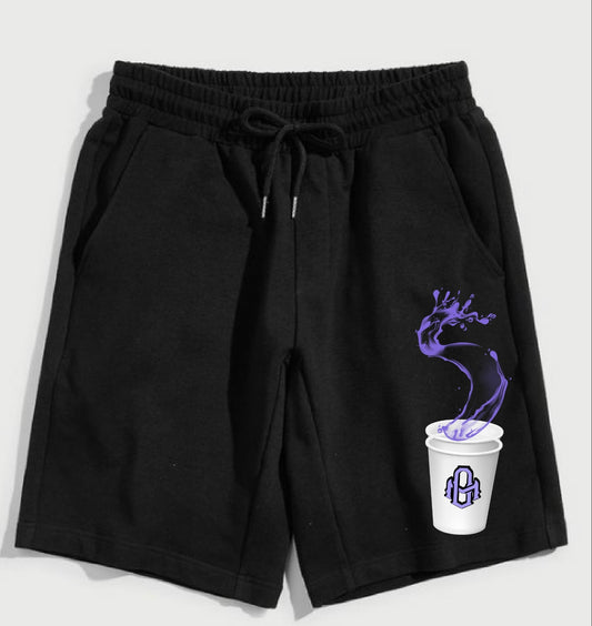 JET BLACK “ SPILLED MY CUP” SHORTS